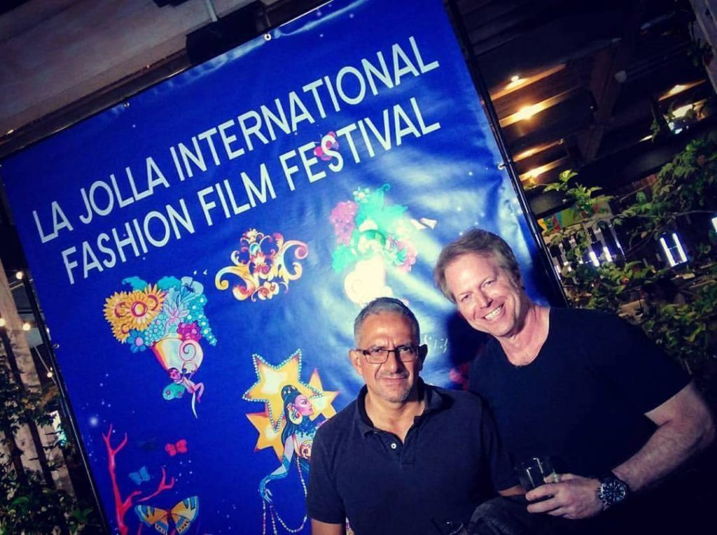 fashion film director Greg Mcdonald at La Jolla Festival and Roberto Correa