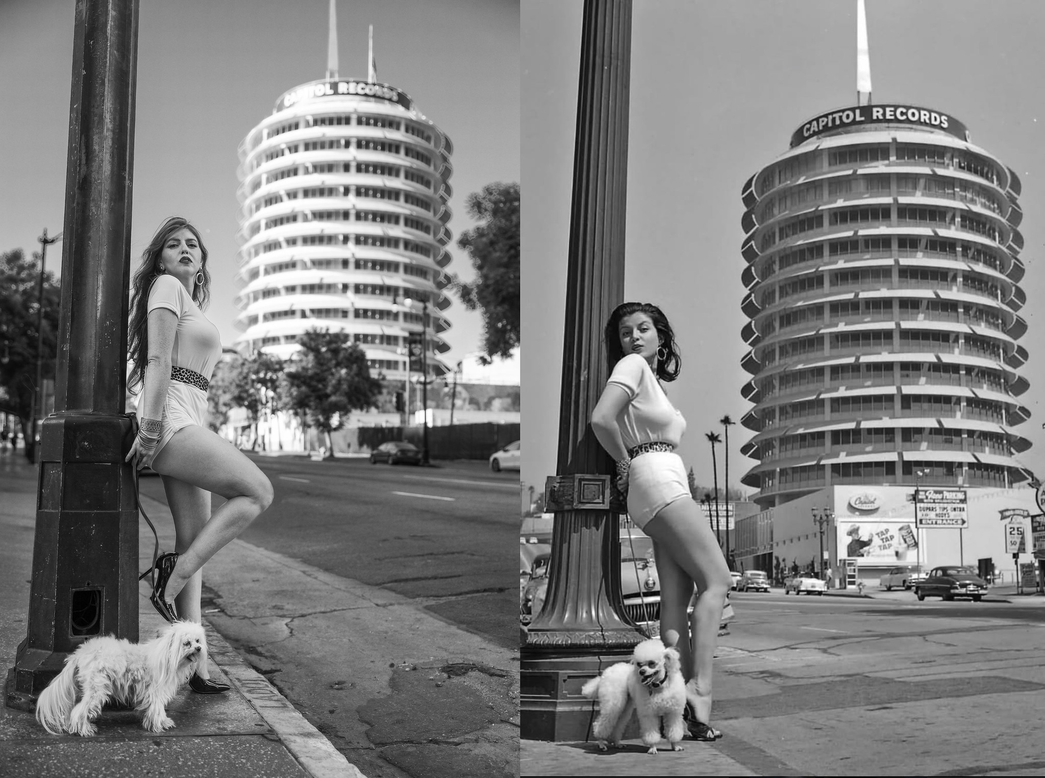 1950s Hollywood in 2025 Capital Records building