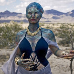 Kaitlyn Clare as the Alien in the sci-fi fashion comedy film, Nowhere In The Univers. Special effects makeup by Thirati K.. Nowwhere In The Universe